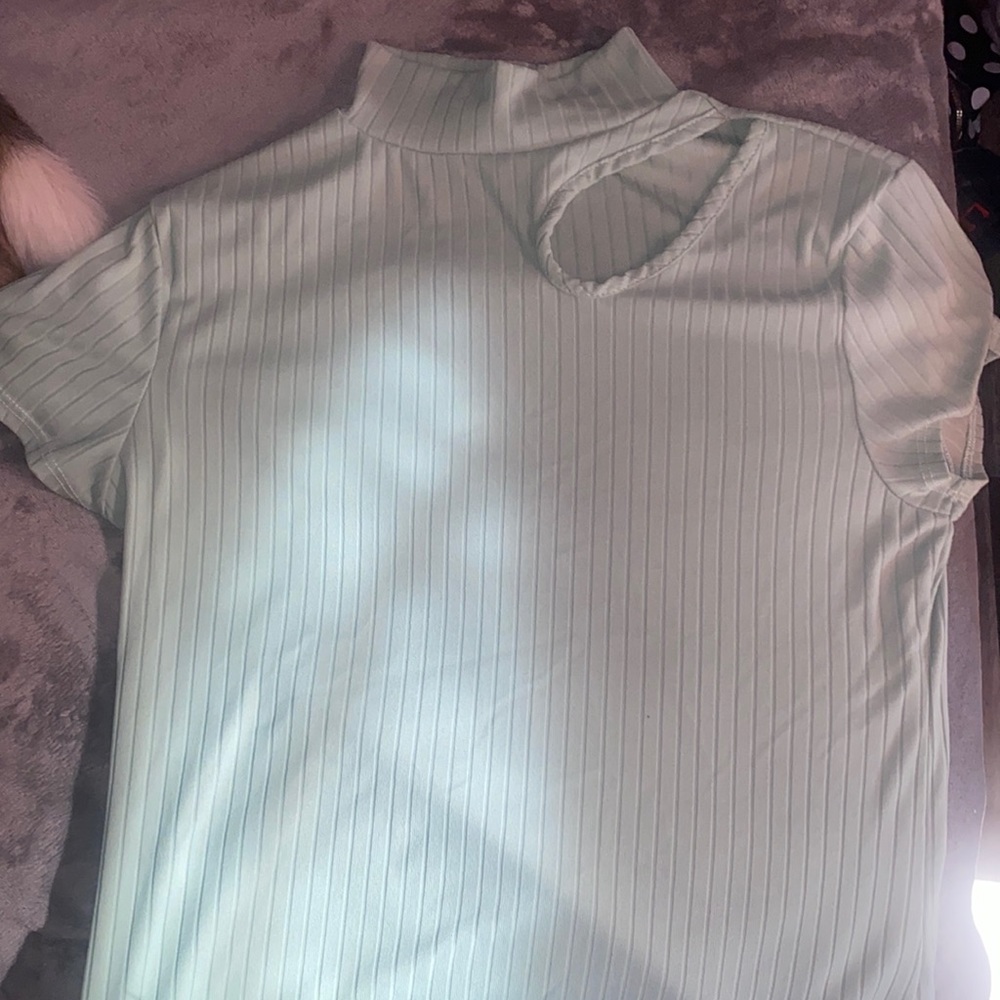 short ribbed turtleneck